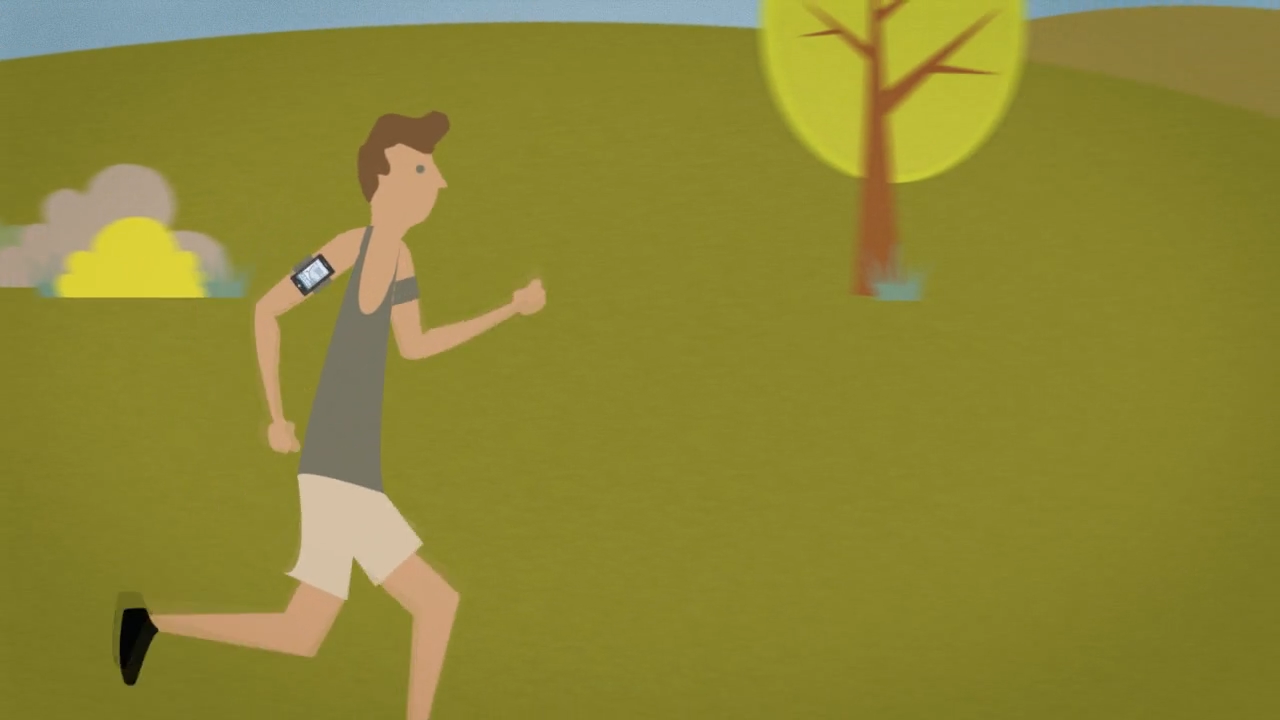 Original Behance presentation frame 03 from RunHelper — Explainer.